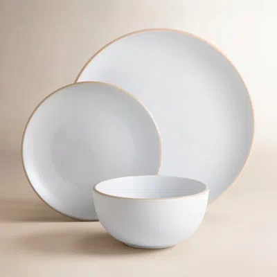 Gibson Rockaway 12 Piece Dinnerware Set In White