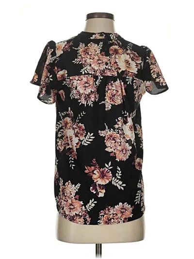 Pre-owned Gibson Short Sleeve Blouse In Black