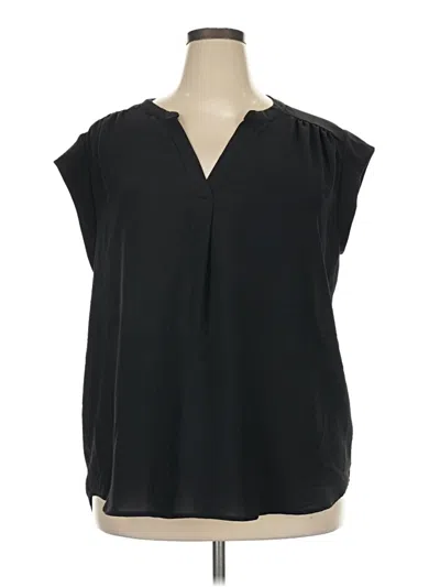 Pre-owned Gibson Short Sleeve Blouse In Black