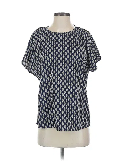 Pre-owned Gibson Short Sleeve Blouse In Blue