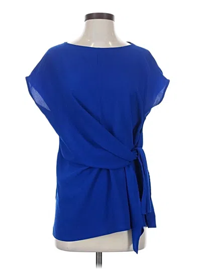Pre-owned Gibson Short Sleeve Blouse In Blue