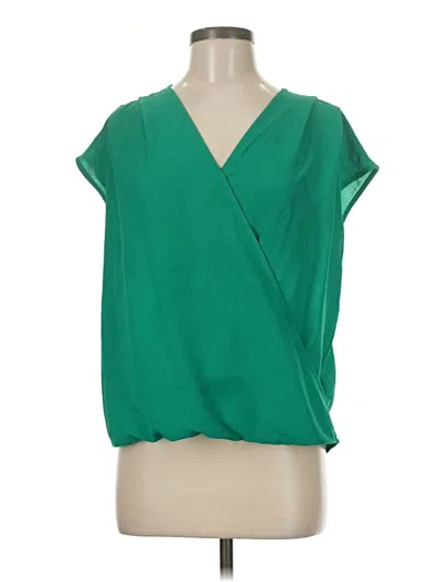 Pre-owned Gibson Short Sleeve Blouse In Green