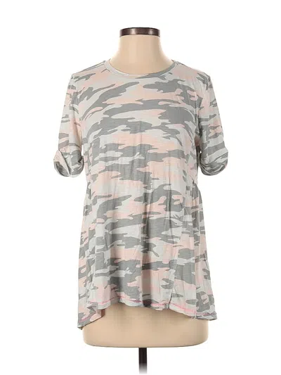 Pre-owned Gibson Short Sleeve Henley Shirt In Gray