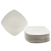 Gibson Simplicity Buffetware 8 Piece Dessert Plate In White