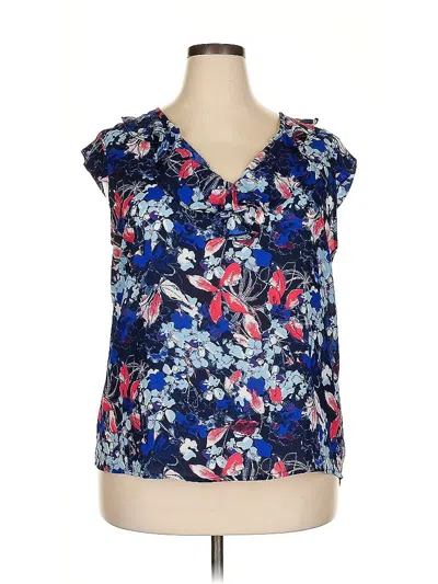 Pre-owned Gibson Sleeveless Blouse In Blue