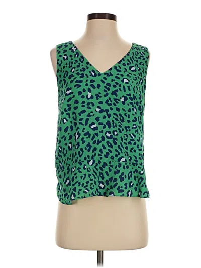 Pre-owned Gibson Sleeveless Blouse In Green