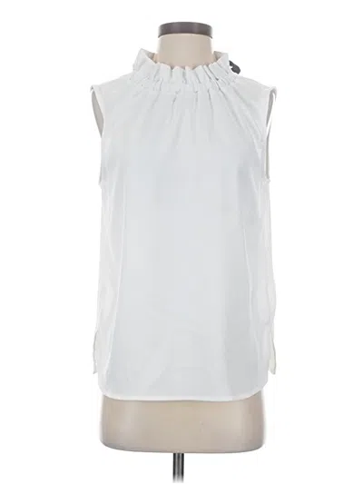 Pre-owned Gibson Sleeveless Blouse In White