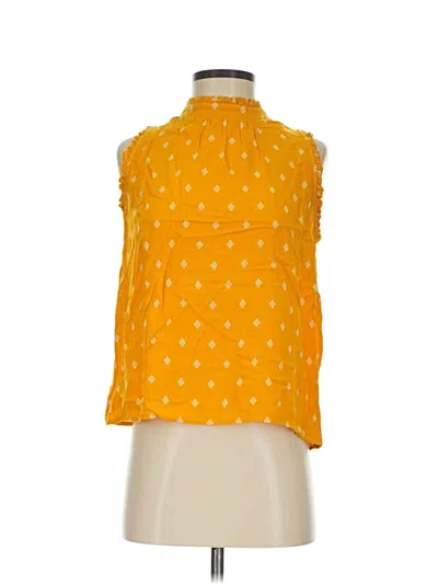 Pre-owned Gibson Sleeveless Blouse In Yellow