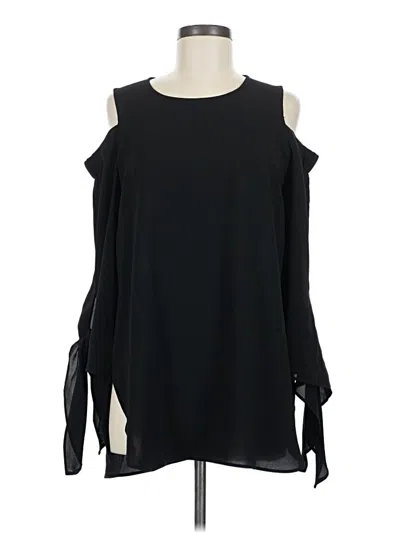 Pre-owned Gibson Sleeveless Top Black Cold Shoulder Neckline Tops