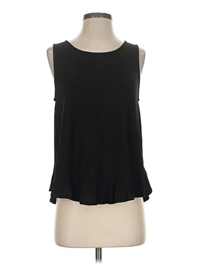 Pre-owned Gibson Sleeveless Top Black Halter Neckline Tops