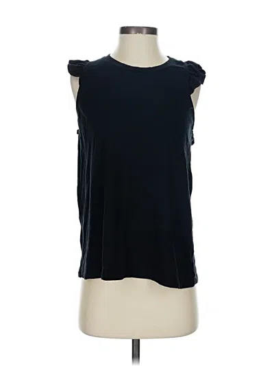 Pre-owned Gibson Sleeveless Top Black Scoop Neck Tops