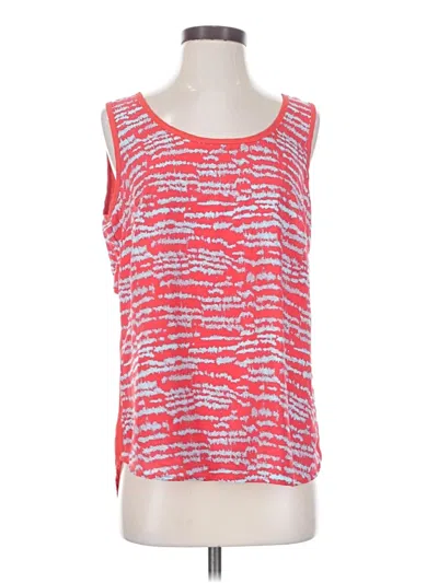 Pre-owned Gibson Sleeveless Top Red Scoop Neck Tops