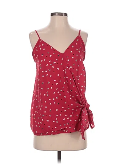 Pre-owned Gibson Sleeveless Top Red Sweetheart Neckline Tops
