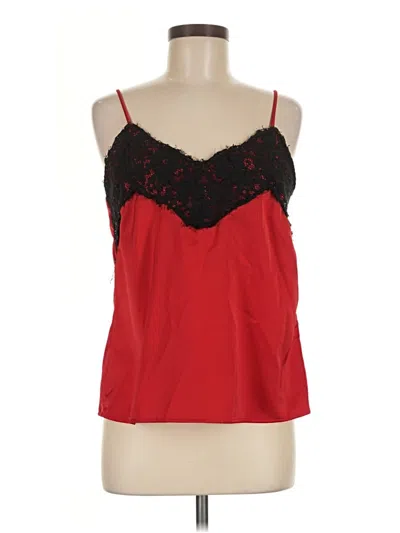 Pre-owned Gibson Tank Top Red Strapless Neckline Tops