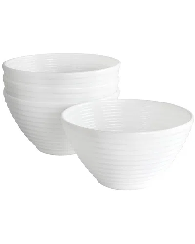 Gibson Ultra Patio 4pc Tempered Opal Glass Dessert Bowl Set