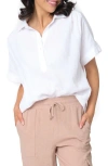 Gibsonlook All Day Cotton Gauze Popover Shirt In Salt