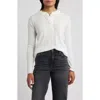 Gibsonlook Ava Lace Henley Top In White