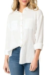 Gibsonlook Beachside Gauze Shirt In Off White