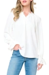 Gibsonlook Chloe Boho Ruffle Button-up Shirt