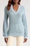 Gibsonlook Courtside Open Stitch Sweater