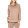 Gibsonlook Cowl Neck Sweatshirt In Brown