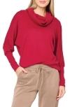 Gibsonlook Cozy Up Cowl Neck Sweater In Brown