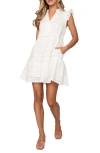 Gibsonlook Decked Out Cotton Seersucker Sundress In White