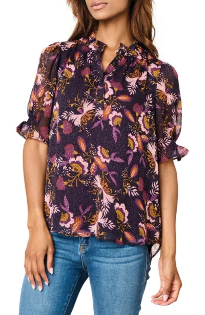 Gibsonlook Dianthus Henley Top In Botanical Eggplant
