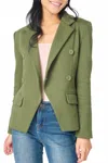 Gibsonlook Double Breasted Blazer In Deep Green In Green