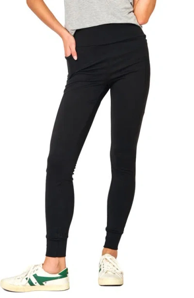 Gibsonlook Essential Soft Ponte Pants In Black