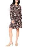 Gibsonlook Floral Long Sleeve Dress