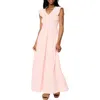 Gibsonlook Flutter Sleeve Cotton Gauze Maxi Dress In Pink
