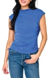 Gibsonlook Funnel Neck Top In Blue
