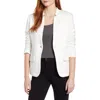 Gibsonlook Inverted Notch Collar Cotton Blend Knit Blazer