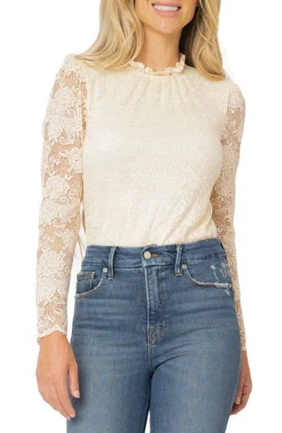 Gibsonlook Lace Bodysuit In Neutral