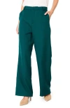 Gibsonlook Lindsey High Waist Stretch Twill Stovepipe Pants In Hunter Green