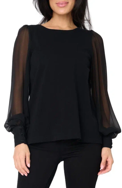 Gibsonlook Long Sleeve Top In Black