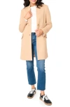 Gibsonlook Notch Collar Cotton Blend Jacket In Cappuccino