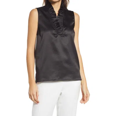 Gibsonlook Ruffle Tank In Black