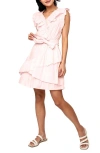 Gibsonlook Ruffles For Days Faux Wrap Dress