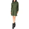 Gibsonlook Shay Boatneck Long Sleeve Sweater Dress In Green