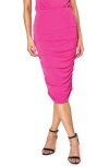 Gibsonlook Side Ruched Skirt In Pink