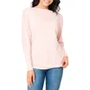 Gibsonlook Slouchy Luxe Boatneck Top In Pink Smoke