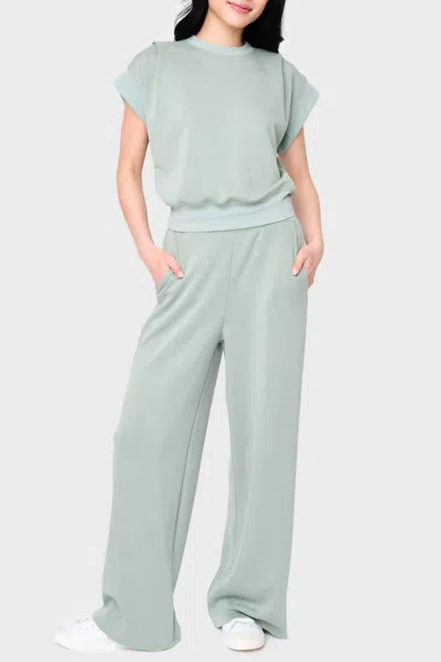 Gibsonlook Soft Cloud Scuba Luxe Everywhere Pants In Sage In Green