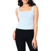 Gibsonlook Square Neck Sweater Tank In Blue