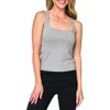 Gibsonlook Square Neck Sweater Tank In Heather Grey