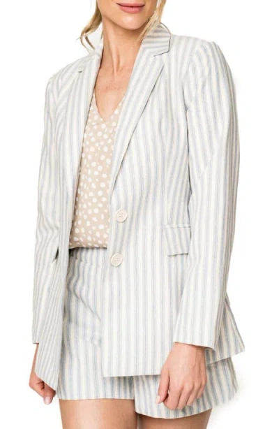 Gibsonlook Stripe Blazer In Green