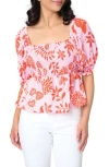 Gibsonlook Sycamore Smocked Top In Pink