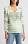 Gibsonlook The Amelia Stripe Henley Top