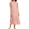 Gibsonlook Tiered Maxi Dress In Pink